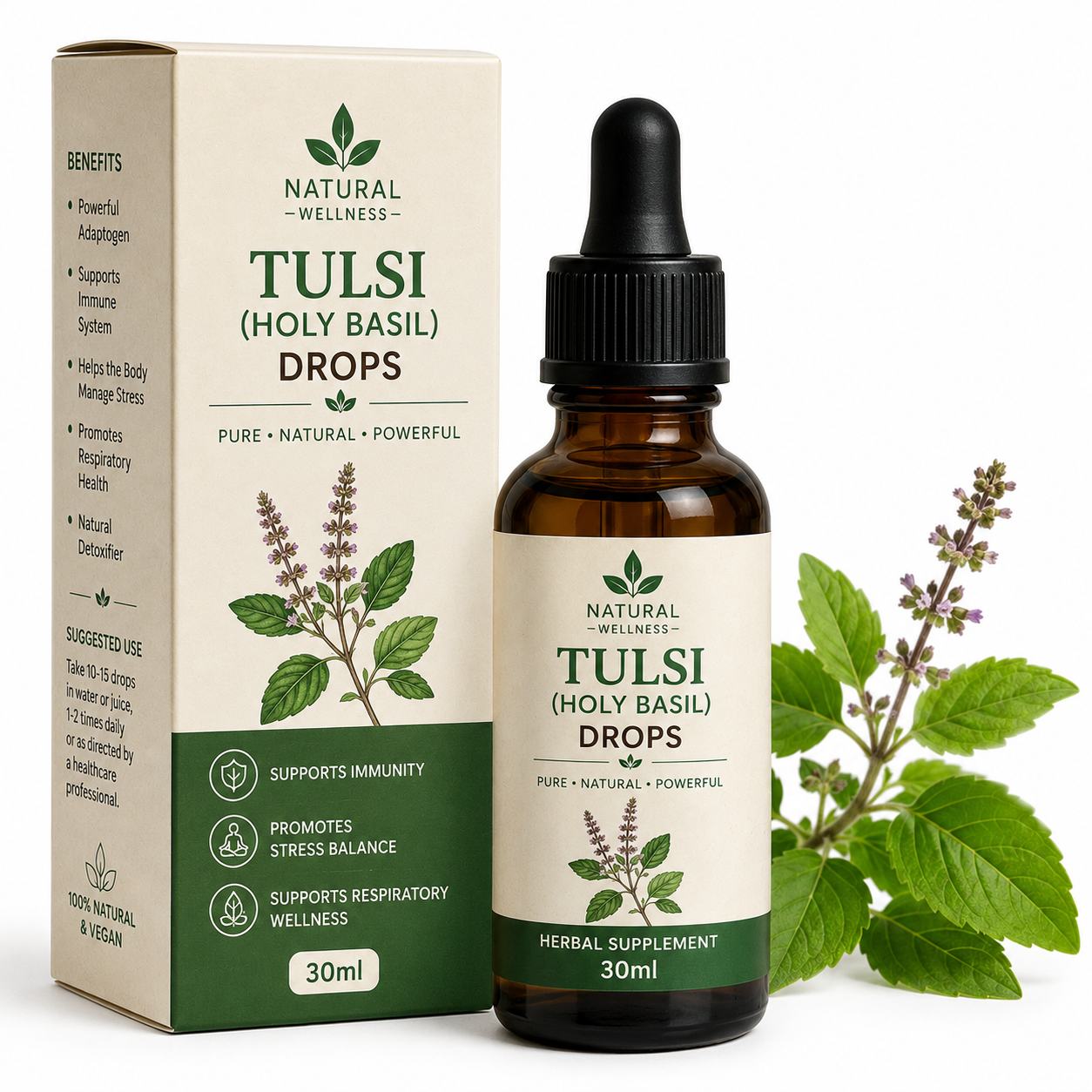 Tulsi (Holy Basil) Drops (30ml)